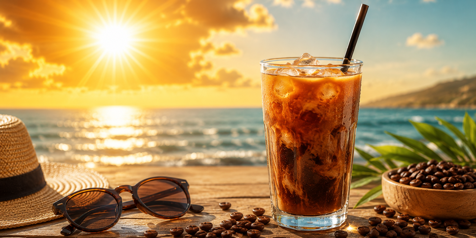 Estate sole e caffè